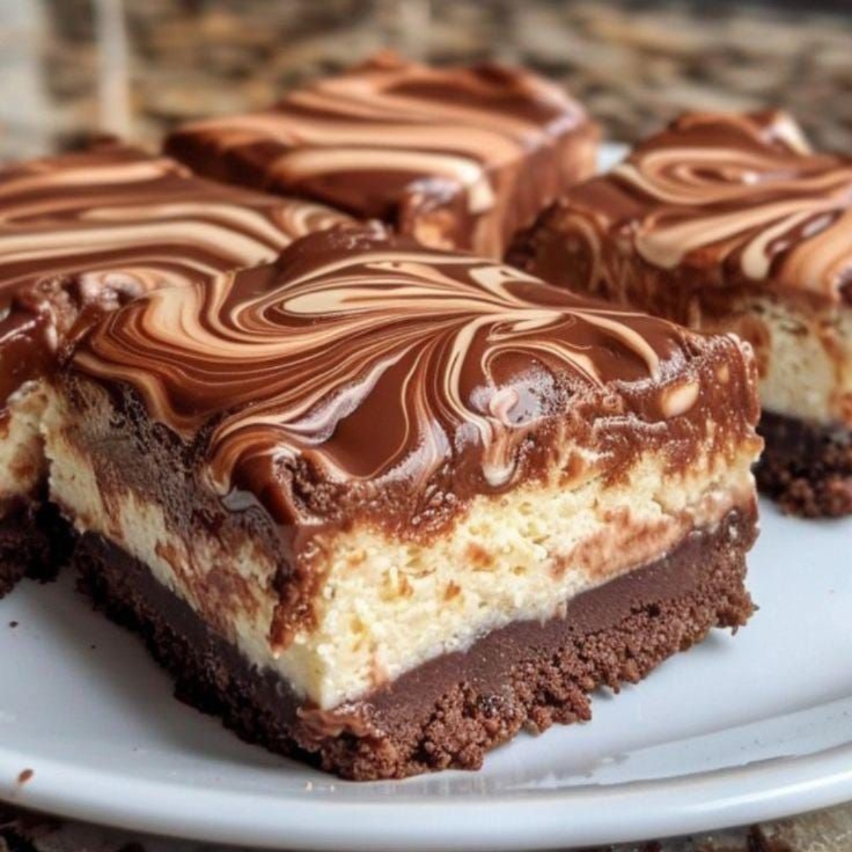 Pastel rectangular: Nutella casera